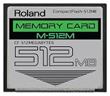 512MB Roland M-512M CompactFlash CF Memory Card Upgrade for SPD-S, SP-404, SP-555, SP-606, MC-808, and Others