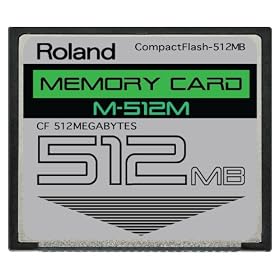 512MB Roland M-512M CompactFlash CF Memory Card Upgrade for SPD-S, SP-404, SP-555, SP-606, MC-808, and Others