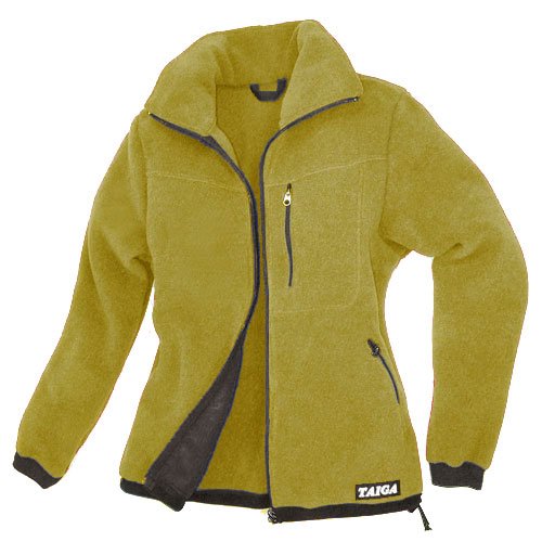 TAIGA Fleece Jacket-300 - Women's Polartec-300 Fleece Jacket, Light Olive, MADE IN CANADA