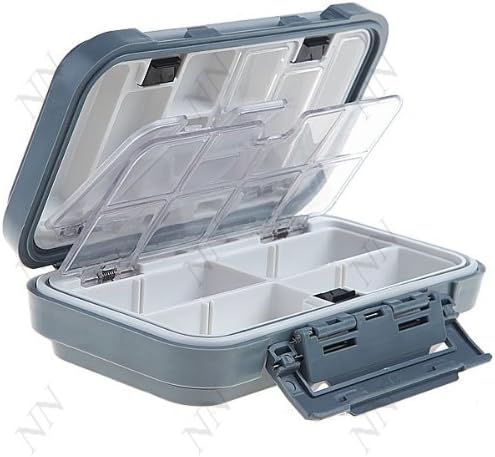 16 Compartments Waterproof Fishing Fish Lure Hook Bait Tackle Box Case