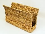 Water Hyacinth Curved Magazine Rack