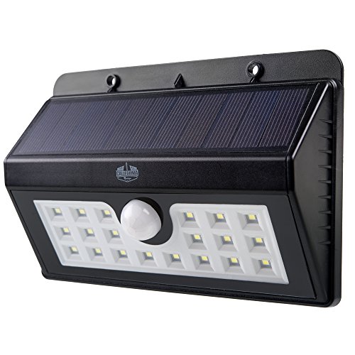 California basics 20 led solar sensor powered wall floo…