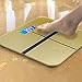 Body Digital Bathroom Scale, Woodsam (TM) Personal Glass Weight Scale for Health and Fitness with LCD Screen and a 360lb Maximum Capacity (Gold)