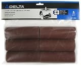 Delta 31-805 1-1/2-Inch 80 Grit Sanding Sleeves for 31-780 Spindle Sander (6-Pack)