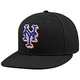 New Era New York Mets Black 59Fifty On Field Team Fitted Hat
