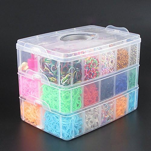 New Lovely Colourful Rubber Rainbow Bracelet DIY Making Kit