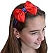 Funny Girl Designs Classic Costume Dress Up Sparkling Glitter Satin Bow Headband