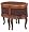 Hillsdale Old World Hide-Away Table Desk, Brown/Cherry