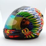 Motorcycle Street Bike Indian Full Face Adult Helmet