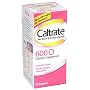 Caltrate 600 Plus D Calcium Supplement Tablets with Vitamin D, 60-Count Bottles (Pack of 3)