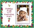 Holiday Hugs for My Awesome Aunt Christmas Picture Frame Gift
