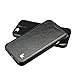 Jisoncase iPhone 6S Vintage Leather Stand Case Magnetic Flip Phone Cover for Apple iPhone 6/ 6S Black (JS-I6S-05M10)