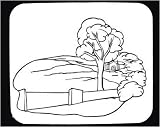 Decorated Mouse Pad with "black and white", Caribbean, trees, Cuba, tropical