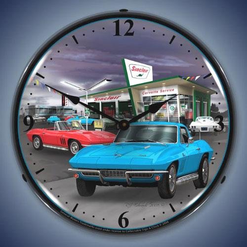 Corvette C2 Sinclair Vette Backlit Clock