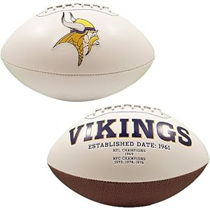 Minnesota Vikings Embroidered Logo Signature Series Full Size Football