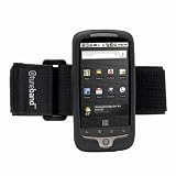 Tuneband for Nexus One Google Phone (Not HTC Incredible), Grantwood Technology's Armband and Silicone Skin and Screen Protector, Black