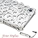 Luxury Silver Chrome Electroplating Hollow Pattern PC Hard Back Case Cover