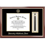 University of California Davis Aggies - Embossed Seal - Tassel Box - Mahogany - Diploma Frame