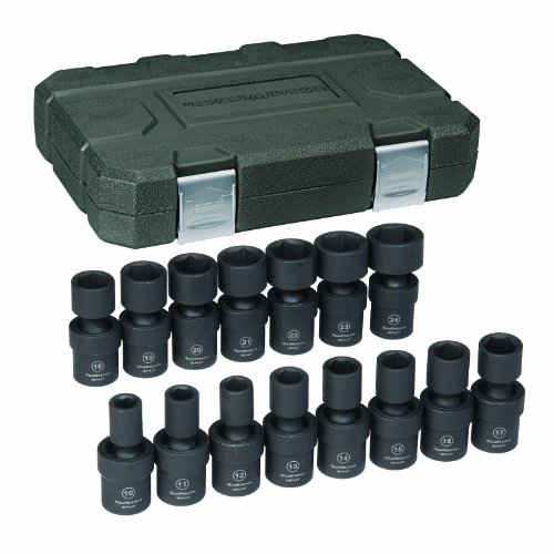 GearWrench 84939 1/2-Inch Drive Universal Impact Socket Set Metric, 13-Piece