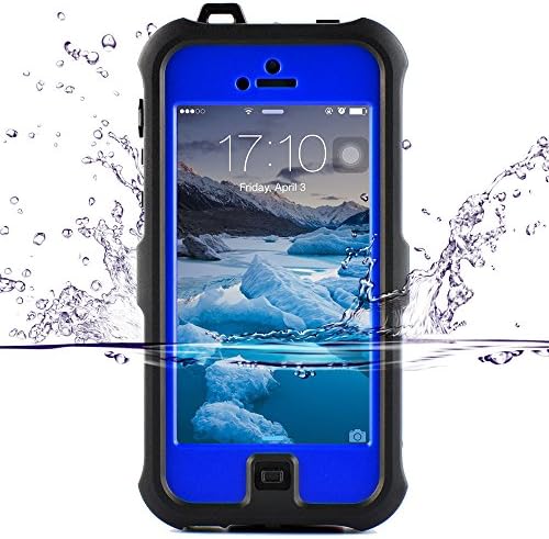 iPhone 5S Case, iPhone SE 5S Waterproof Case, ZVE® Shockproof Durable Snowproof Waterpoof Full-Body Case for Apple iPhone SE/5S (blue)