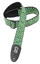 Levy's Leathers Asian Print Jacquard Guitar Strap,Green