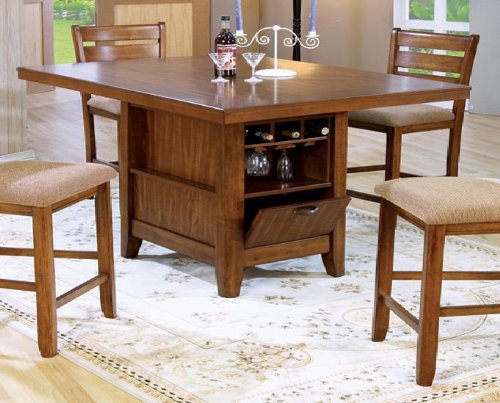 Mission Oak Counter Height Table by Coaster