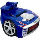Hot Wheels Screechin tm Projection Alarm Clock Radio - HW805