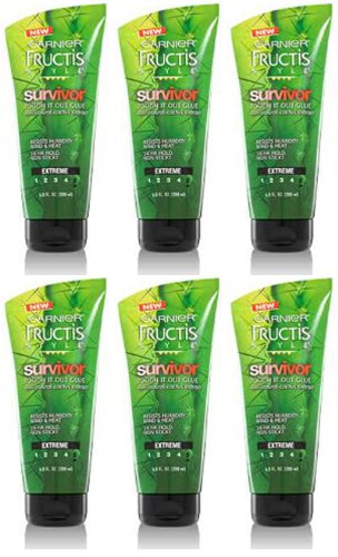 Garnier Fructis Style Survivor Tough It Out Glue, 6.8 oz. (Pack of 6)