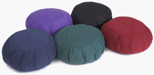 YogaAccessories Round Cotton Zafu Meditation Cushion