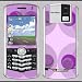 Blackberry 8100 Pearl purple abstract Skin 31059