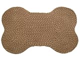JLA Pets Braided 12 by 20-Inch Pet Rug, Brown