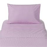 Gingham Twin Size 100% Cotton Sheets - Lavender