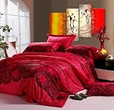 IMAGE OF Material:100% Cotton Pref 4-piece King-size Duvet Cover Set