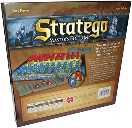 Stratego Master's Edition The Classic Game of Battlefield Strategy Wooden Box Board Game