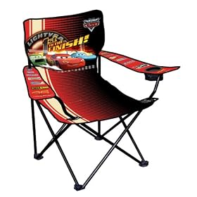 Character World Disney Cars Burning Camping Chair In Carry Bag