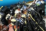 Wallmonkeys Peel and Stick Wall Decals – Stacked Scuba Gear – 18″W x 12″H Removable Graphic