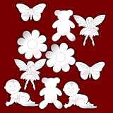 from Mirrors-Interiors Pack of 10 Cute Etched Mirrors for Nursery Decoration