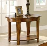 End Table with Shelf Cherry Finish