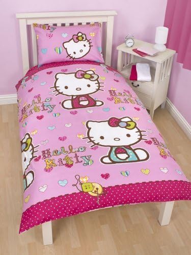 Hello Kitty Folk Duvet Cover Set, Single by vary