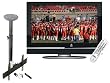 Pyle Super 32 LCD HDTV & Wall Mount Package for Home/Office/Schools/Public -- P32LCD 32 Hi-Definition LCD Flat Panel TV + + PETR104 17 To 37 Motorized Universal Flat Panel TV Tilted Ceiling Mount.
