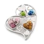 Sterling Silver Murano Millefiori Heart Pendant