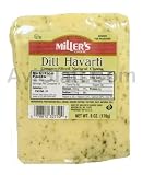 Miller's Dill Havarti Creamy Sliced Natural Cheese 6 oz