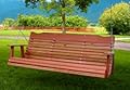 5' Cedar Porch Swing W/stained Finish, Amish Crafted