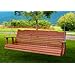 5' Cedar Porch Swing W/stained Finish, Amish Crafted