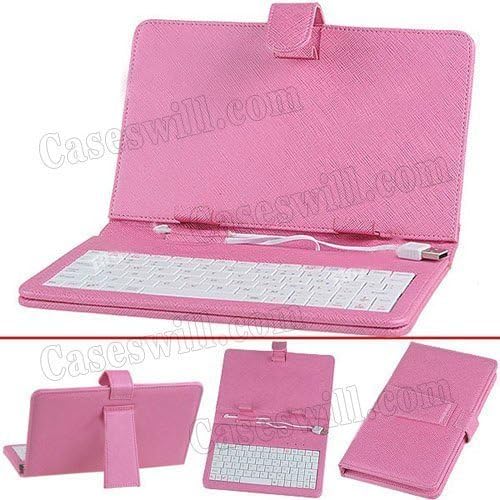 Nextbook 8" Pink Android Tablet Case with USB Keyboard for Nextbook 8 &amp; Premium 8 SE