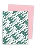 Wausau Vellum Bristol Cardstock, 67 lb, 8.5 x 11 Inches, Pastel Pink, 250 Sheets (82441)