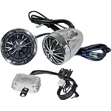 Motorcycle-Mount 400-Watt Sound System With Dual Speakers Micro Amplifier