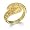 GOLD TONE MARCASITE SNAKE RING