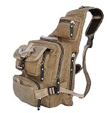 MILITARY INSPIRED BACKPACK HIKING CAMPING GEAR SLING BAG DAYPACK BROWN