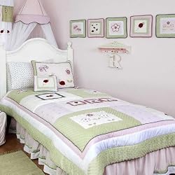 Kids Line Twin Quilt And 1 Sham - Lady Bug